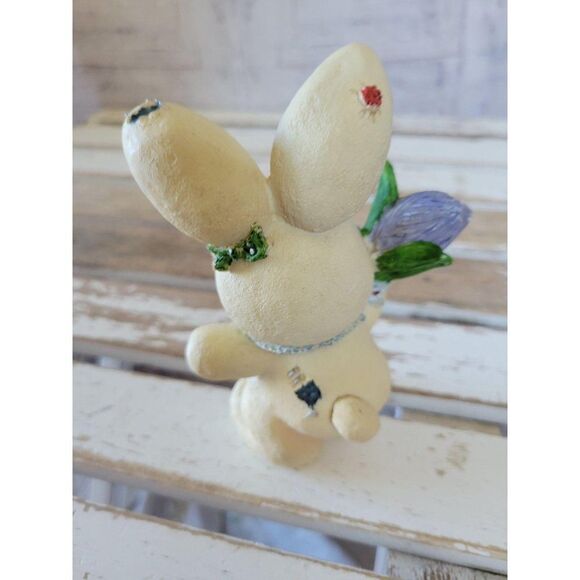 World Bazaar Easter bunny rabbit tulip figurine st - Picture 3 of 7